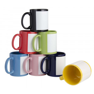  Cană (cupă) colorată cu o bandă specială pentru designul tău